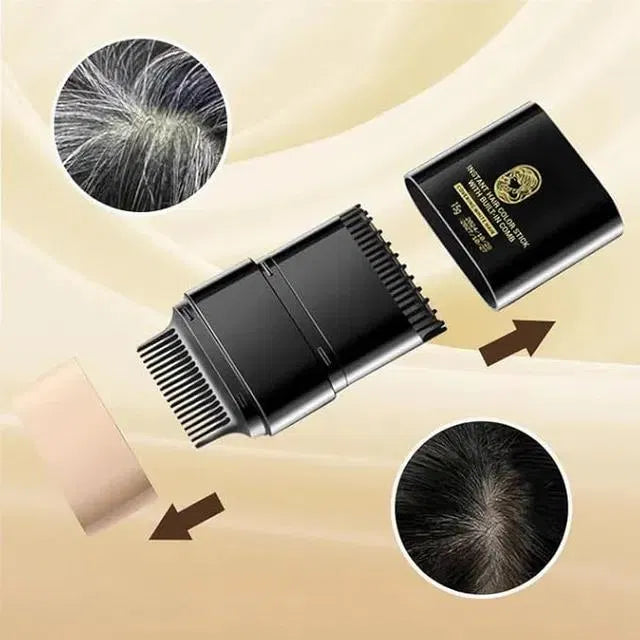 Instant Hair Color Stick – Grey Hair & Thin Spot Cover | Natural Look